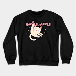 Razzle Dazzle Cat Crewneck Sweatshirt